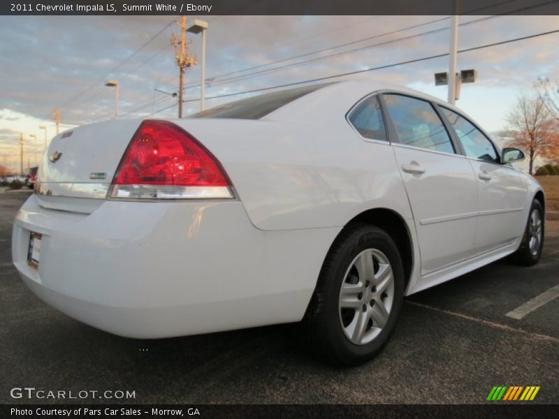 Summit White / Ebony 2011 Chevrolet Impala LS