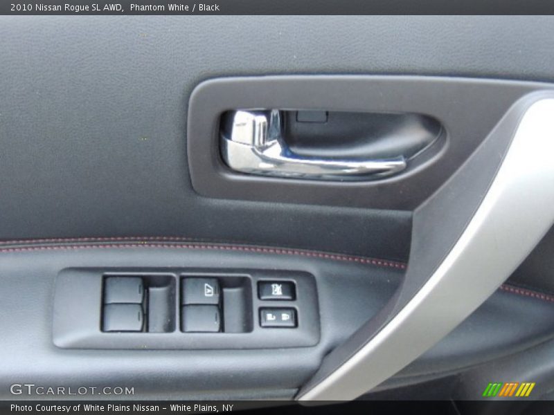 Phantom White / Black 2010 Nissan Rogue SL AWD