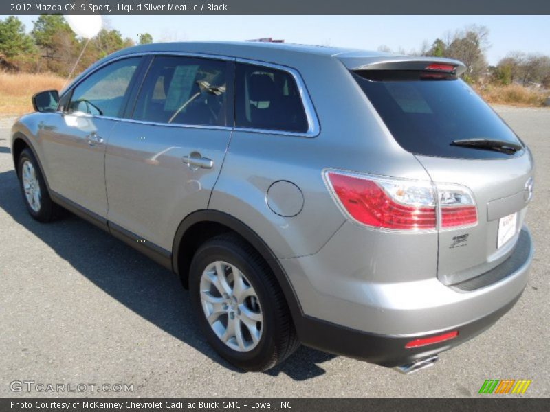 Liquid Silver Meatllic / Black 2012 Mazda CX-9 Sport