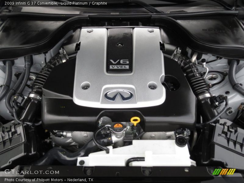 Liquid Platinum / Graphite 2009 Infiniti G 37 Convertible