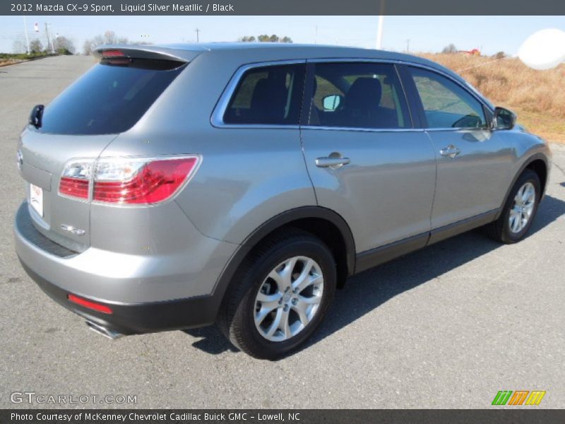 Liquid Silver Meatllic / Black 2012 Mazda CX-9 Sport