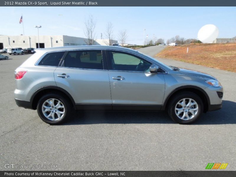 Liquid Silver Meatllic / Black 2012 Mazda CX-9 Sport