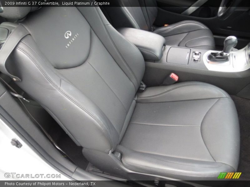 Liquid Platinum / Graphite 2009 Infiniti G 37 Convertible