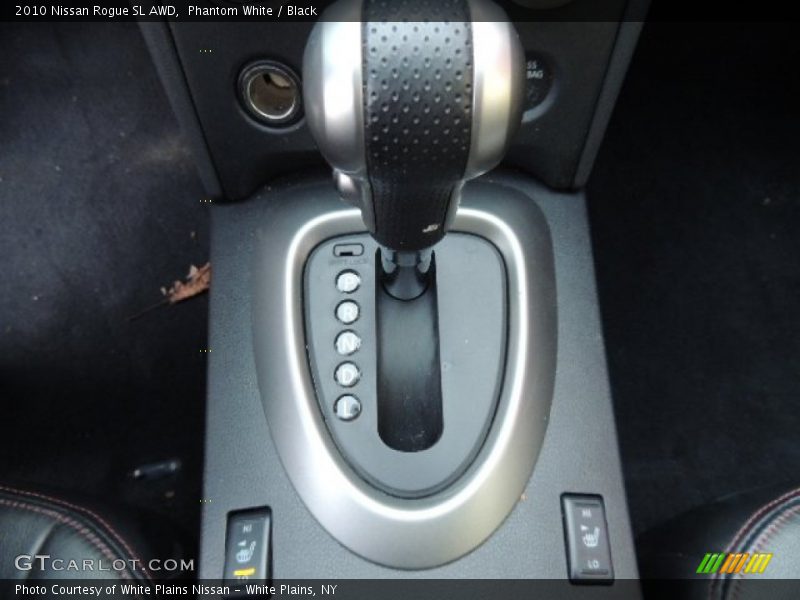 Phantom White / Black 2010 Nissan Rogue SL AWD