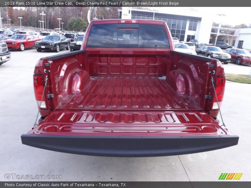 Deep Cherry Red Pearl / Canyon Brown/Light Frost Beige 2013 Ram 1500 Lone Star Crew Cab