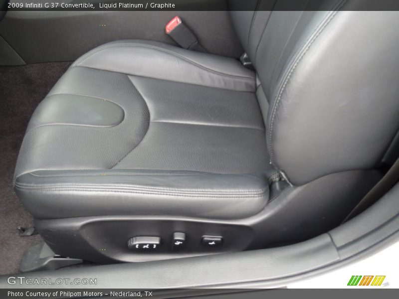 Liquid Platinum / Graphite 2009 Infiniti G 37 Convertible