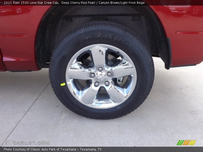 Deep Cherry Red Pearl / Canyon Brown/Light Frost Beige 2013 Ram 1500 Lone Star Crew Cab
