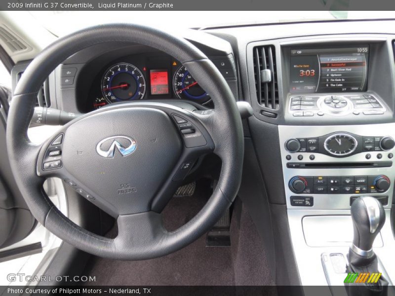 Liquid Platinum / Graphite 2009 Infiniti G 37 Convertible