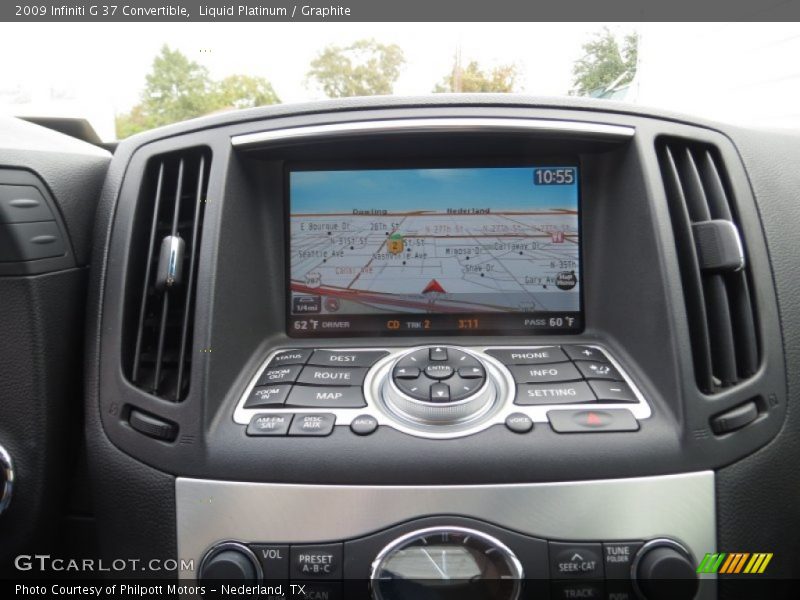 Liquid Platinum / Graphite 2009 Infiniti G 37 Convertible