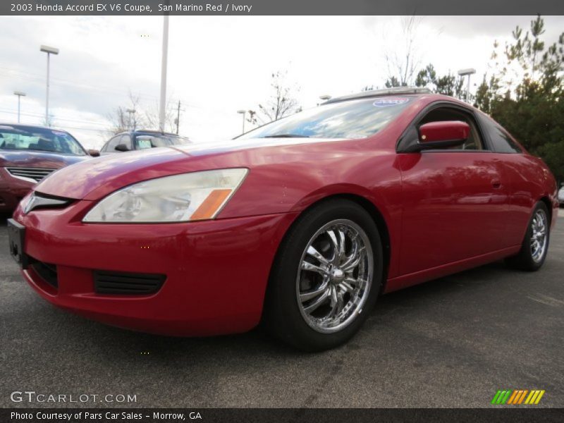 San Marino Red / Ivory 2003 Honda Accord EX V6 Coupe