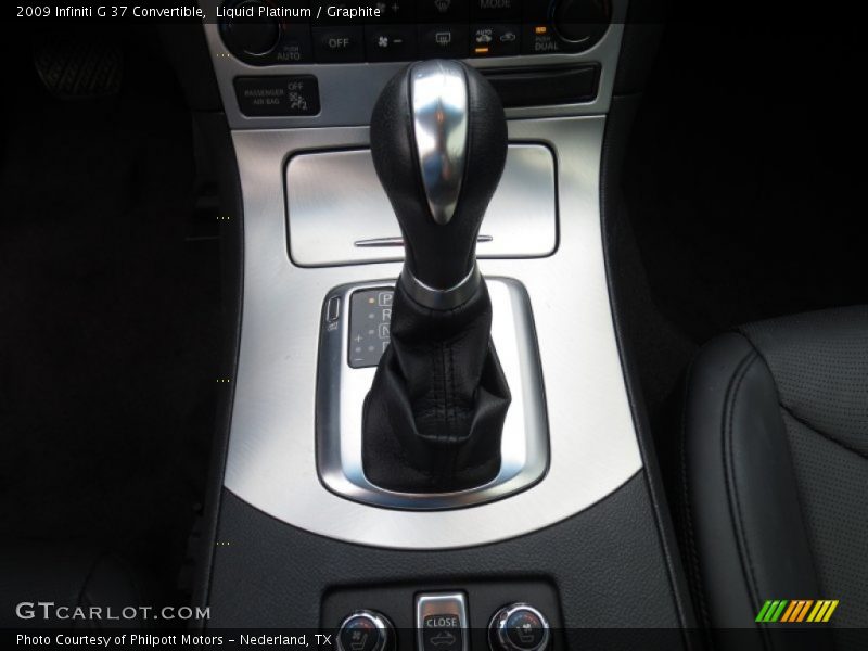 Liquid Platinum / Graphite 2009 Infiniti G 37 Convertible