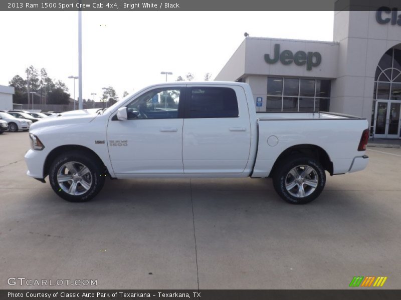 Bright White / Black 2013 Ram 1500 Sport Crew Cab 4x4