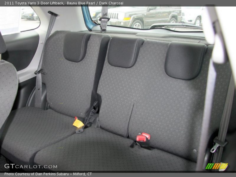 Bayou Blue Pearl / Dark Charcoal 2011 Toyota Yaris 3 Door Liftback