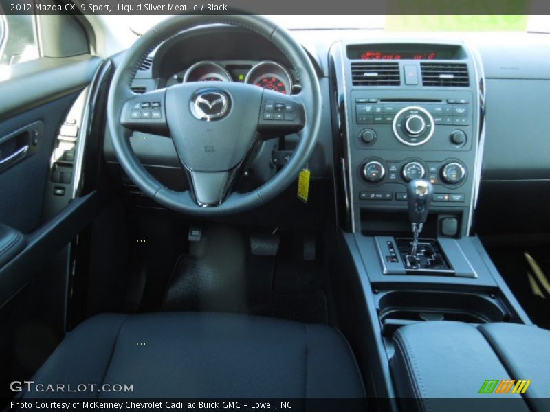 Liquid Silver Meatllic / Black 2012 Mazda CX-9 Sport