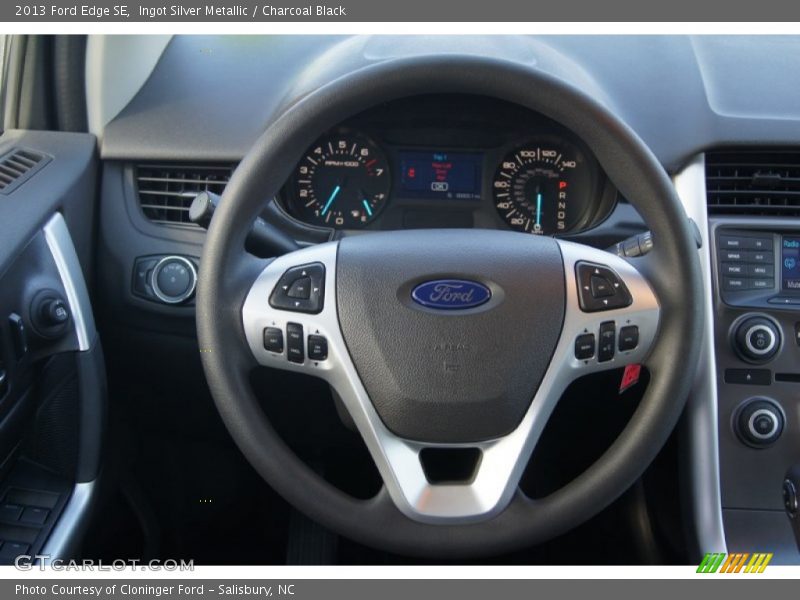 Ingot Silver Metallic / Charcoal Black 2013 Ford Edge SE
