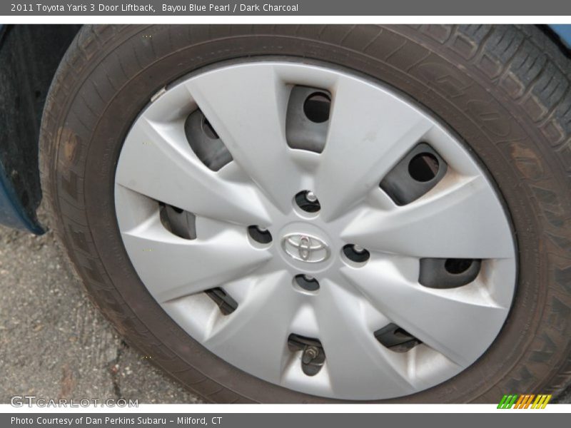 Bayou Blue Pearl / Dark Charcoal 2011 Toyota Yaris 3 Door Liftback