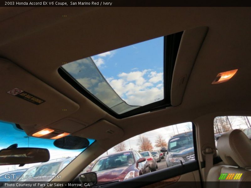 San Marino Red / Ivory 2003 Honda Accord EX V6 Coupe