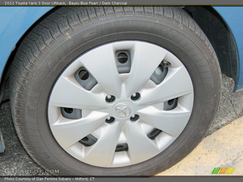 Bayou Blue Pearl / Dark Charcoal 2011 Toyota Yaris 3 Door Liftback