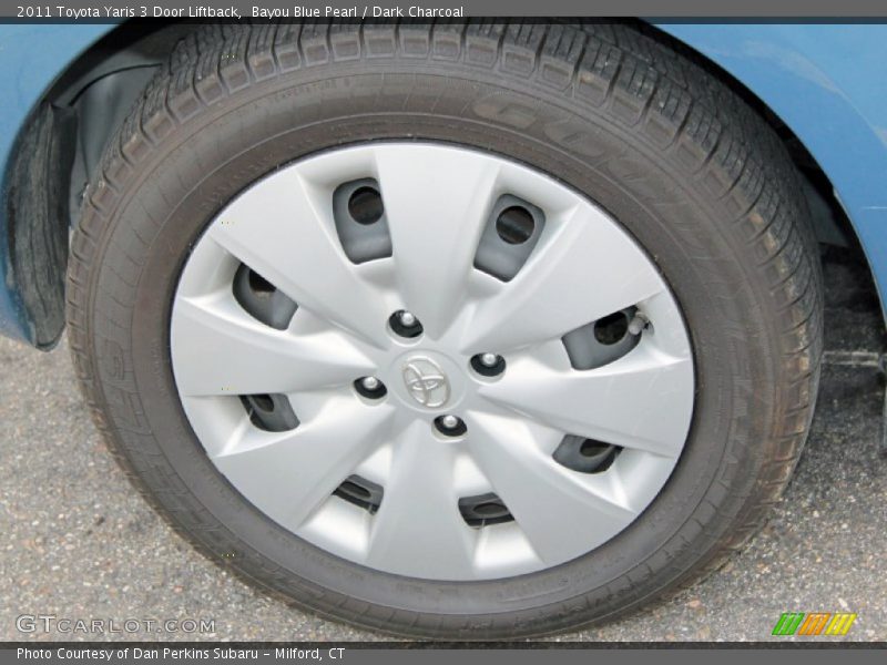 Bayou Blue Pearl / Dark Charcoal 2011 Toyota Yaris 3 Door Liftback