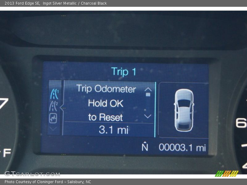 Ingot Silver Metallic / Charcoal Black 2013 Ford Edge SE