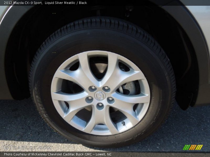 Liquid Silver Meatllic / Black 2012 Mazda CX-9 Sport