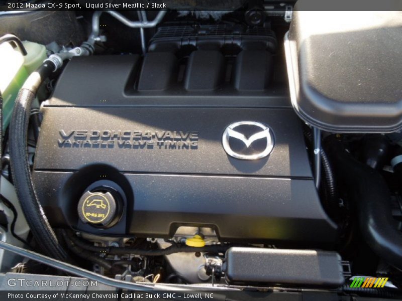 Liquid Silver Meatllic / Black 2012 Mazda CX-9 Sport