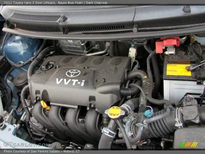 Bayou Blue Pearl / Dark Charcoal 2011 Toyota Yaris 3 Door Liftback
