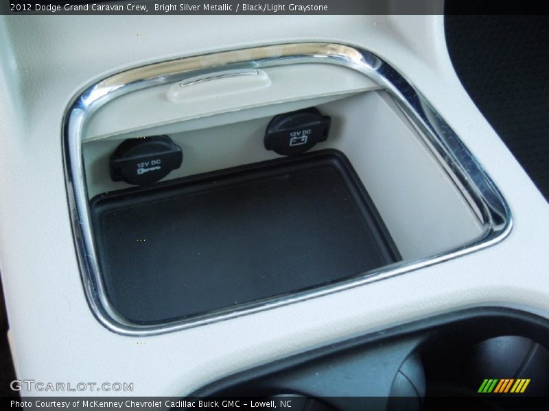 Bright Silver Metallic / Black/Light Graystone 2012 Dodge Grand Caravan Crew