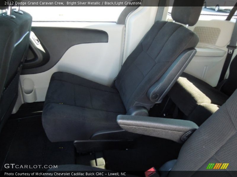 Bright Silver Metallic / Black/Light Graystone 2012 Dodge Grand Caravan Crew