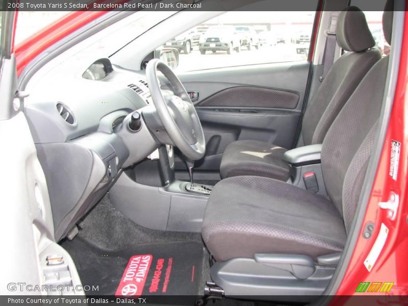 Barcelona Red Pearl / Dark Charcoal 2008 Toyota Yaris S Sedan