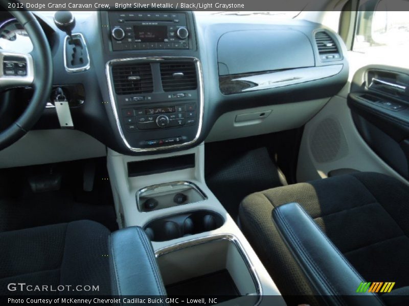 Bright Silver Metallic / Black/Light Graystone 2012 Dodge Grand Caravan Crew