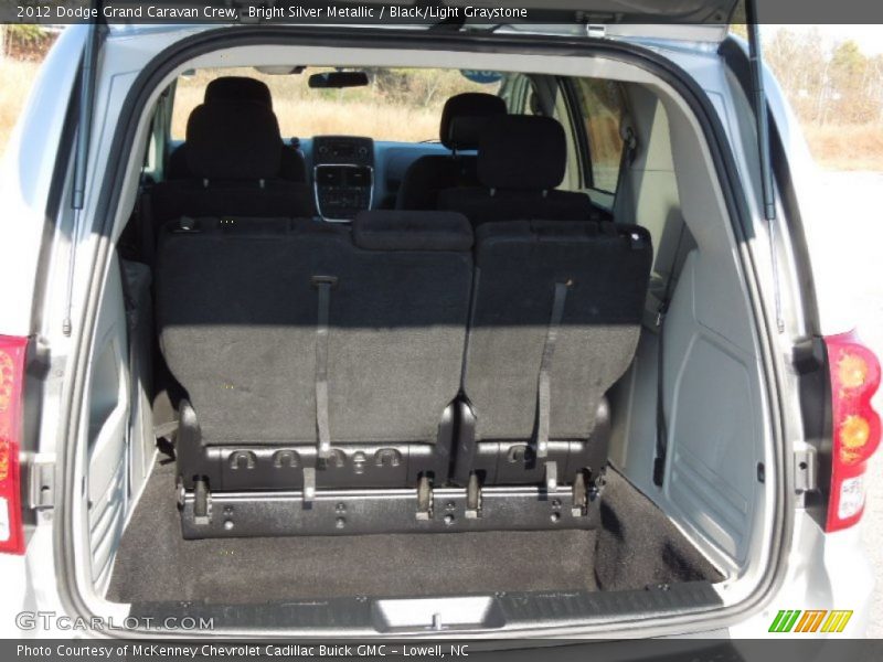 Bright Silver Metallic / Black/Light Graystone 2012 Dodge Grand Caravan Crew