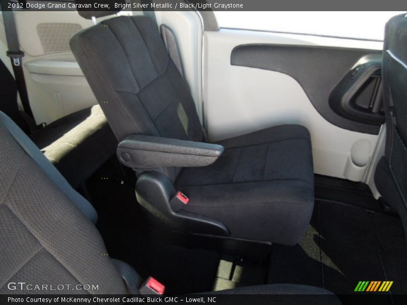 Bright Silver Metallic / Black/Light Graystone 2012 Dodge Grand Caravan Crew