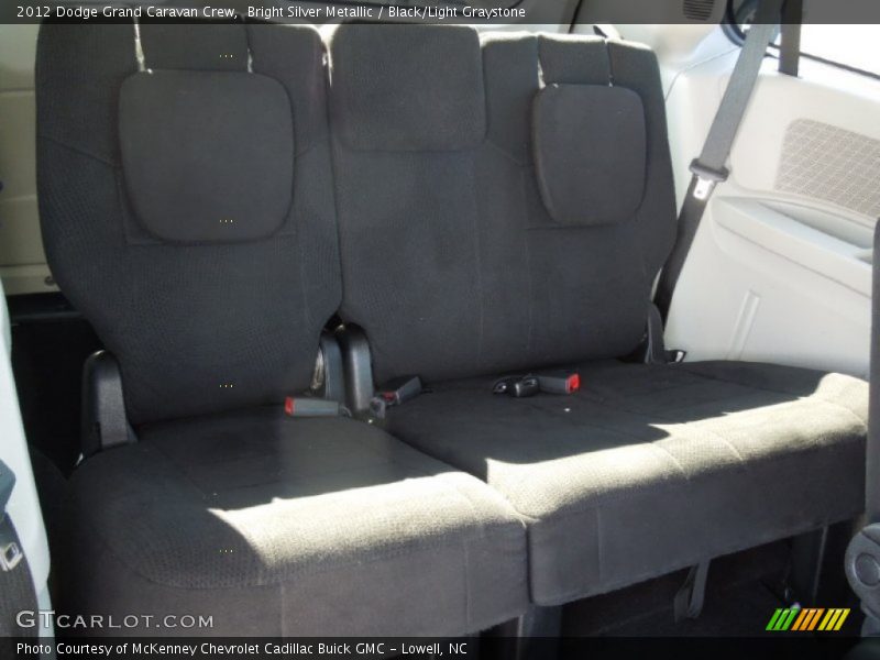 Bright Silver Metallic / Black/Light Graystone 2012 Dodge Grand Caravan Crew