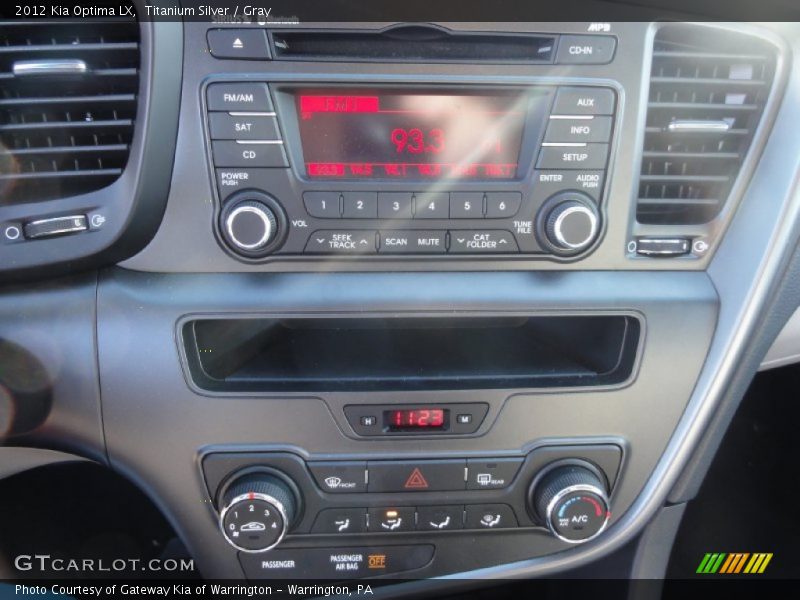 Titanium Silver / Gray 2012 Kia Optima LX