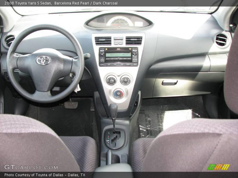 Barcelona Red Pearl / Dark Charcoal 2008 Toyota Yaris S Sedan