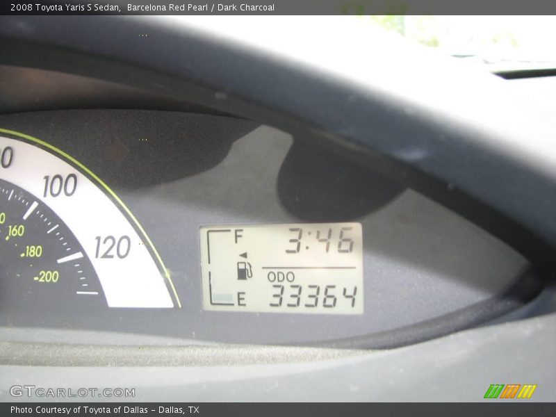 Barcelona Red Pearl / Dark Charcoal 2008 Toyota Yaris S Sedan