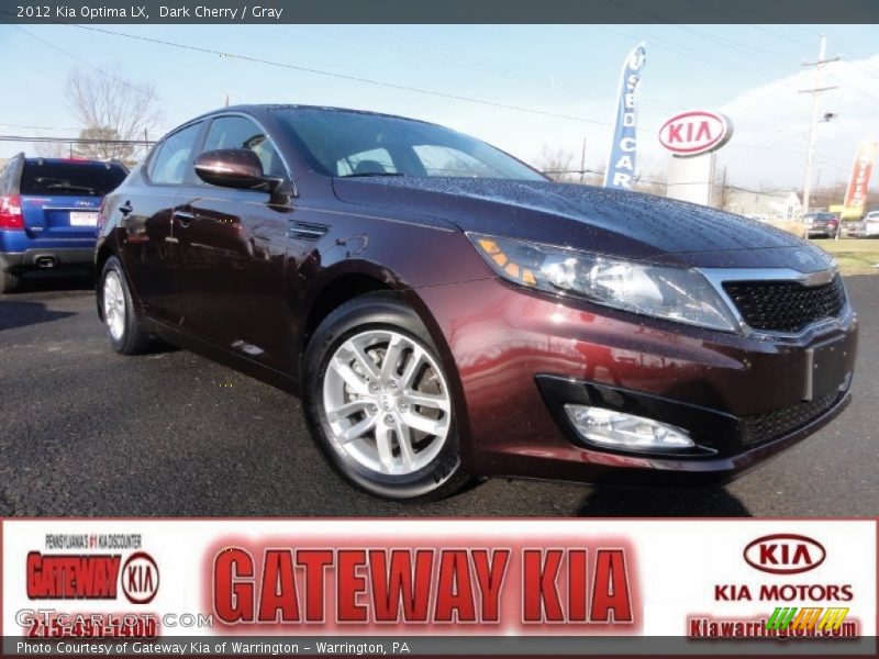 Dark Cherry / Gray 2012 Kia Optima LX