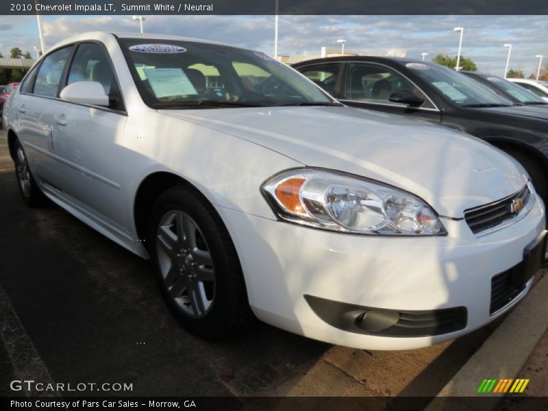 Summit White / Neutral 2010 Chevrolet Impala LT