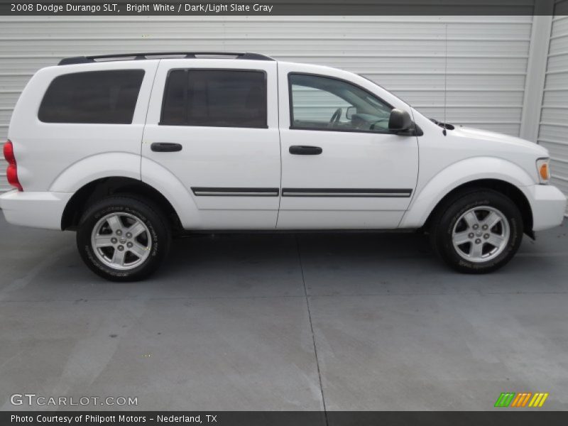 Bright White / Dark/Light Slate Gray 2008 Dodge Durango SLT