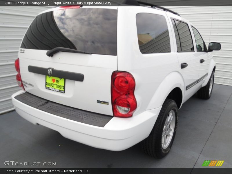 Bright White / Dark/Light Slate Gray 2008 Dodge Durango SLT