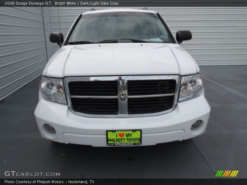 Bright White / Dark/Light Slate Gray 2008 Dodge Durango SLT