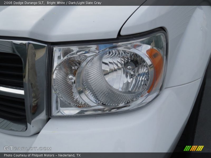 Bright White / Dark/Light Slate Gray 2008 Dodge Durango SLT
