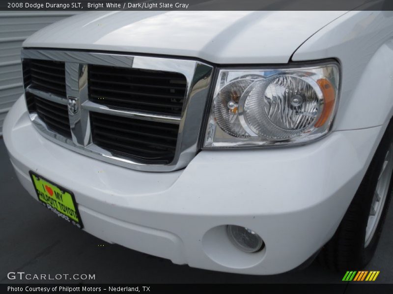 Bright White / Dark/Light Slate Gray 2008 Dodge Durango SLT