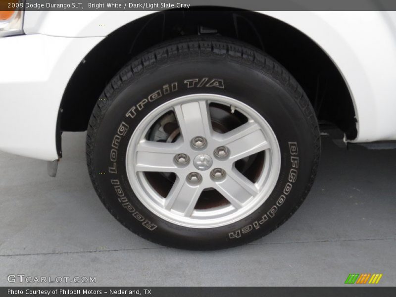 Bright White / Dark/Light Slate Gray 2008 Dodge Durango SLT
