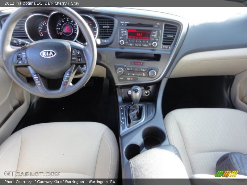Dark Cherry / Gray 2012 Kia Optima LX