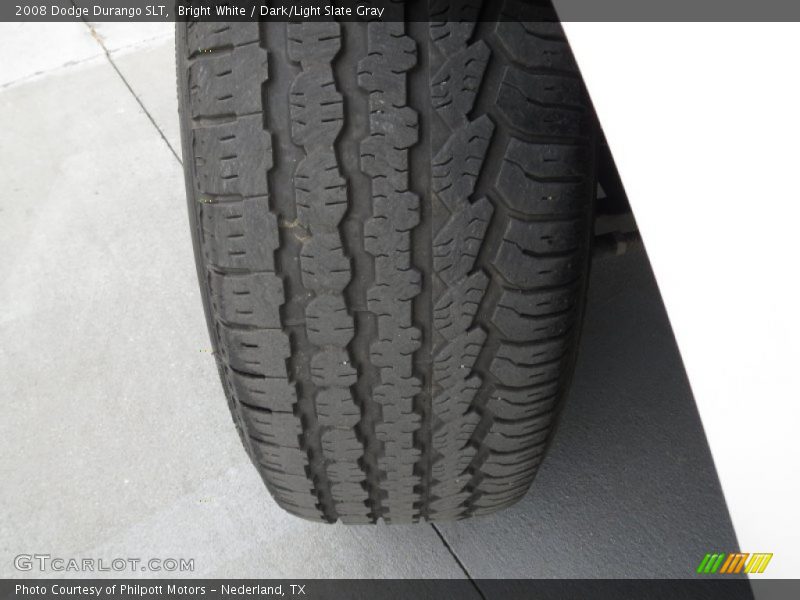 Bright White / Dark/Light Slate Gray 2008 Dodge Durango SLT