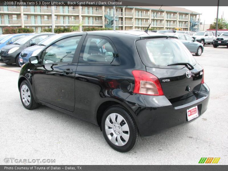 Black Sand Pearl / Dark Charcoal 2008 Toyota Yaris S 3 Door Liftback
