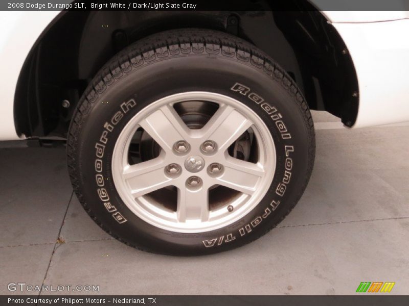 Bright White / Dark/Light Slate Gray 2008 Dodge Durango SLT