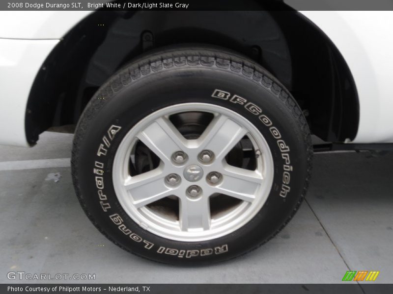 Bright White / Dark/Light Slate Gray 2008 Dodge Durango SLT